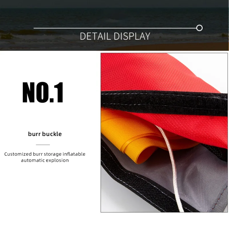 Daiseanuo Life Jacket Safety Belt Manual Inflatable Waist Bag Automatic Life Vest PFD for Canoeing Boating Fishing Kayaking