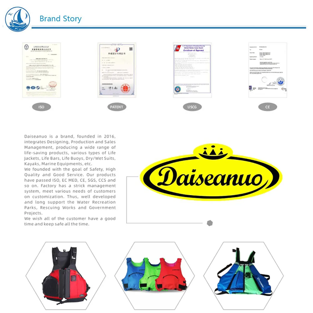Daiseanuo Life Jacket Safety Belt Manual Inflatable Waist Bag Automatic Life Vest PFD for Canoeing Boating Fishing Kayaking