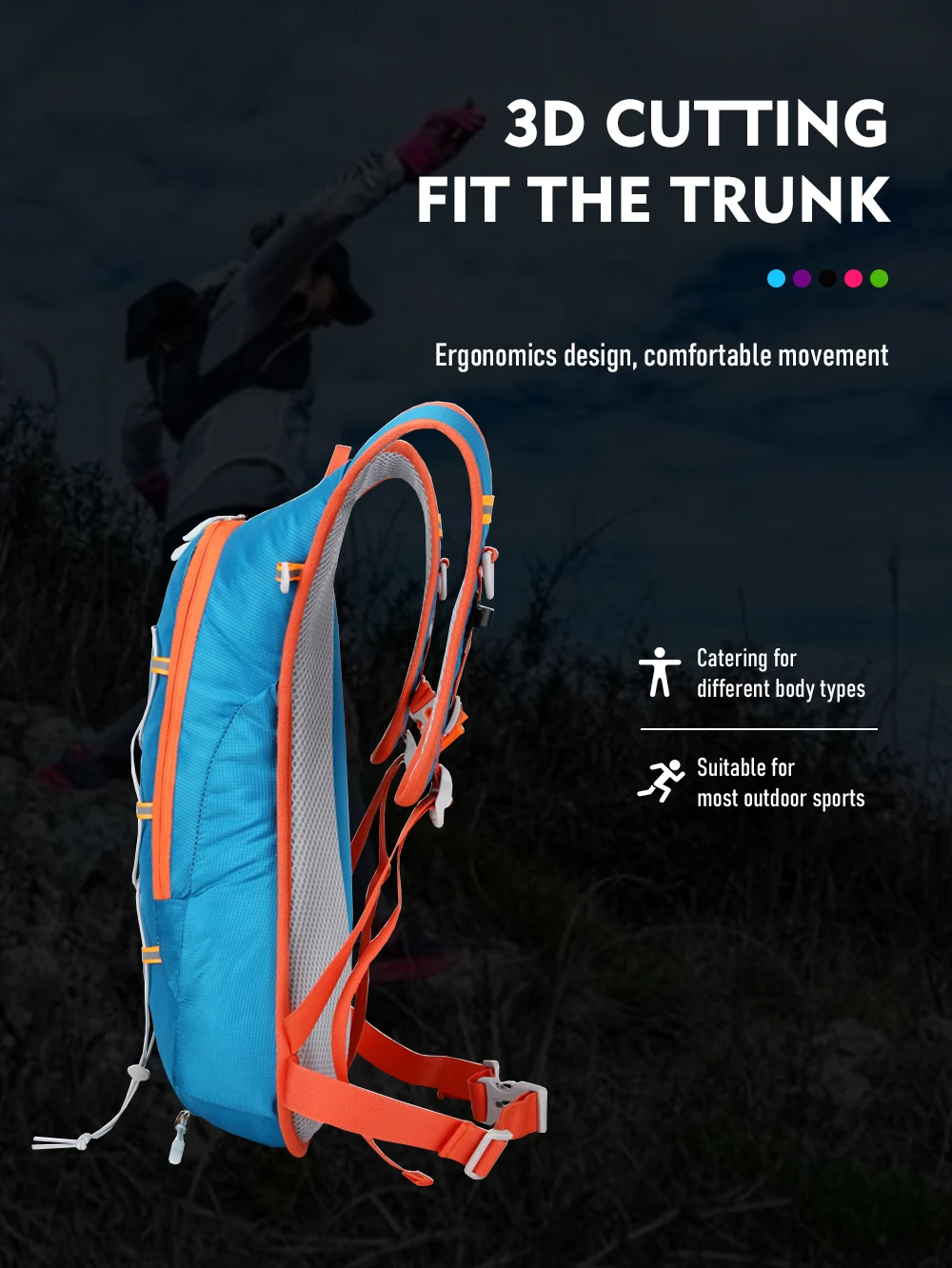 ThinkRider Cycling Backpack 12L Bicycle Bags Water Bag Outdoor Sport Climbing Hiking MTB Road Bike Hydration Backpack