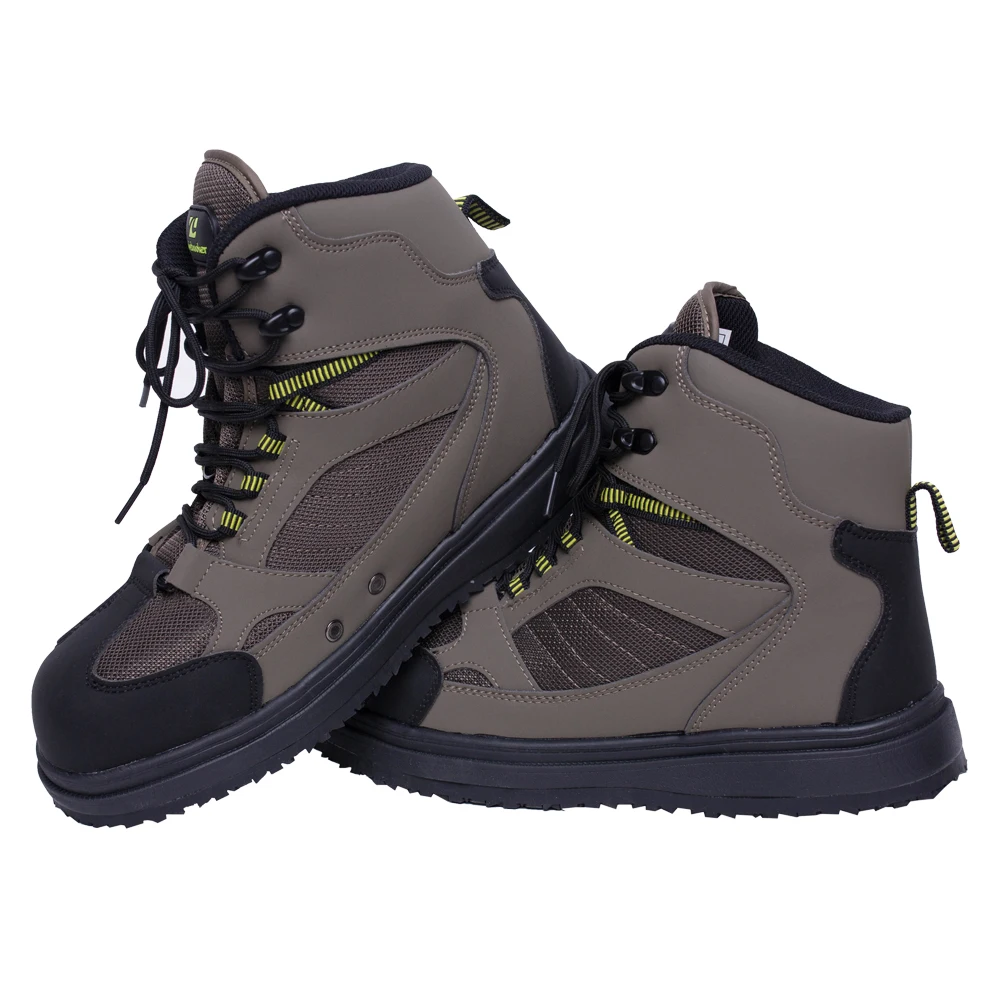 Men's Fishing Wading Boots Breathable Upstream Shoes Outdoor Anti-slip Fly Fishing Waders Rubber Sole Boot