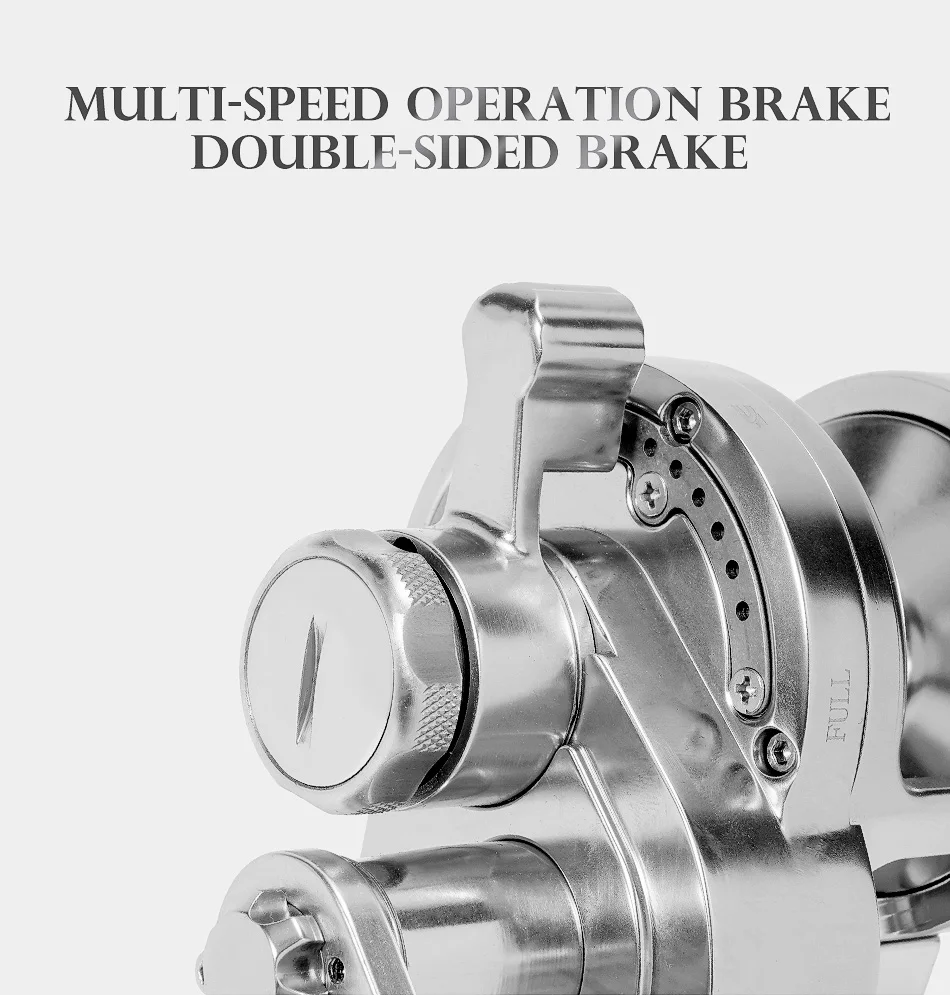 NOEBY Slow Jigging Reel CNC Metal Body High Speed Gear Ratio Max Drag 25kg Boat Saltwater Fishing Reel