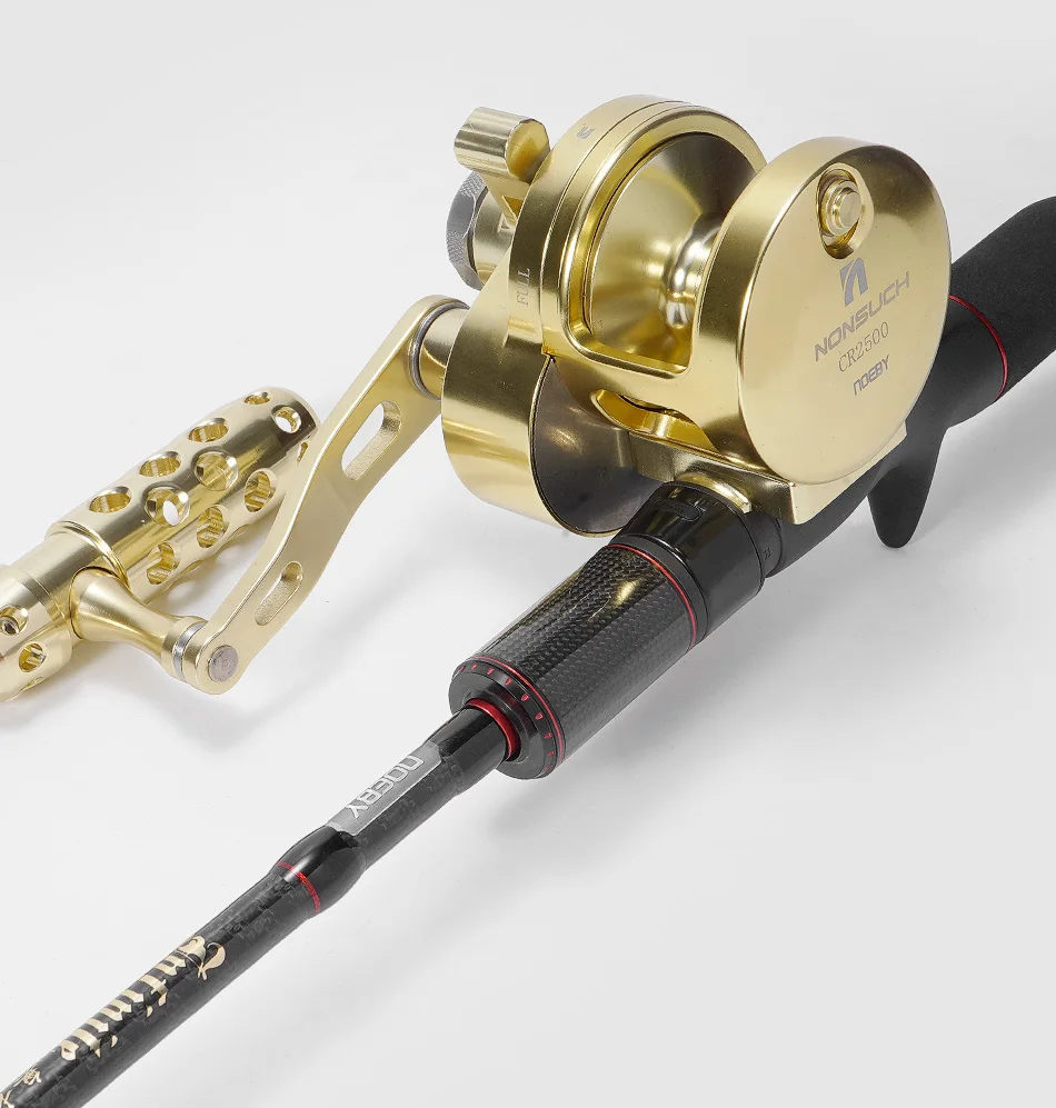 NOEBY Slow Jigging Reel CNC Metal Body High Speed Gear Ratio Max Drag 25kg Boat Saltwater Fishing Reel