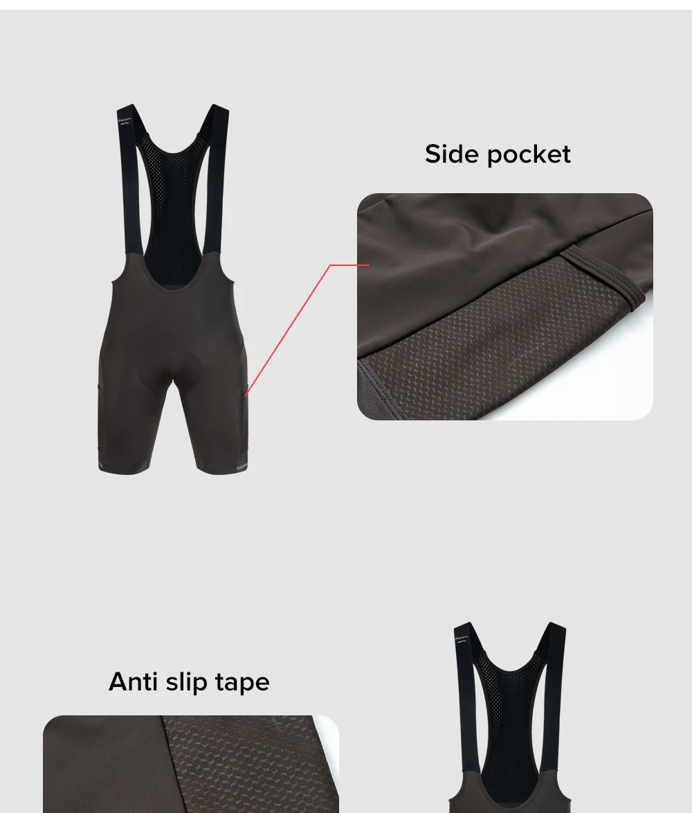 Santic Men Cycling Bib Shorts With Pockets 4D Padded Breathable Cycling MTB Road Bicycle Bib Shorts Bottom WM24C05176