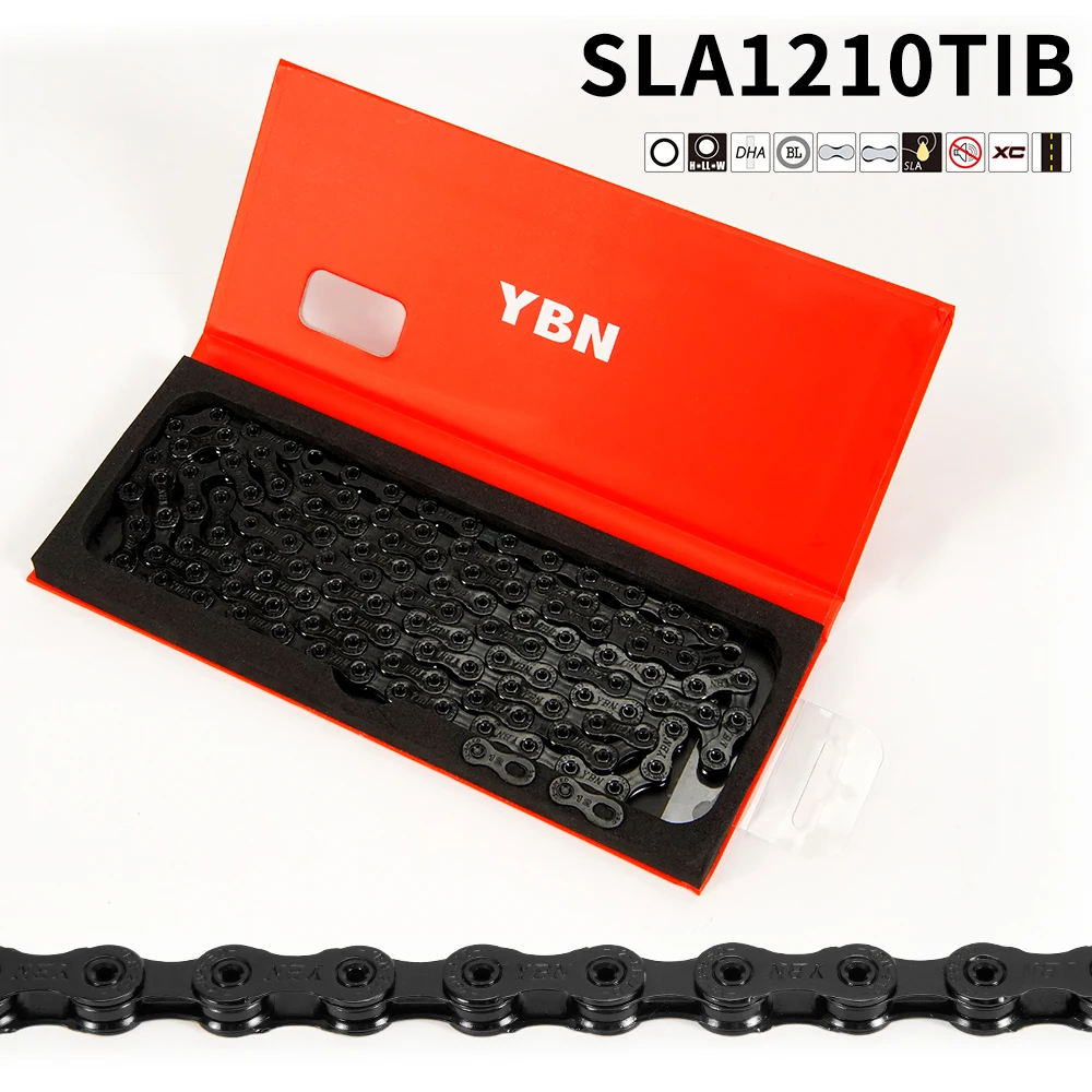 YBN 12speed SLA1210  bicycle chain for road mountain biking, compatible with SRAM SHIMANO Campagnolo 12speed transmission system