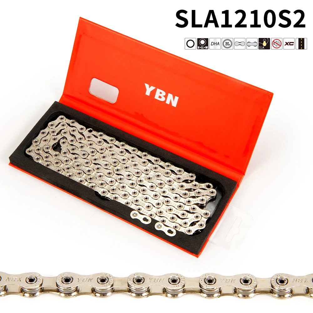 YBN 12speed SLA1210  bicycle chain for road mountain biking, compatible with SRAM SHIMANO Campagnolo 12speed transmission system