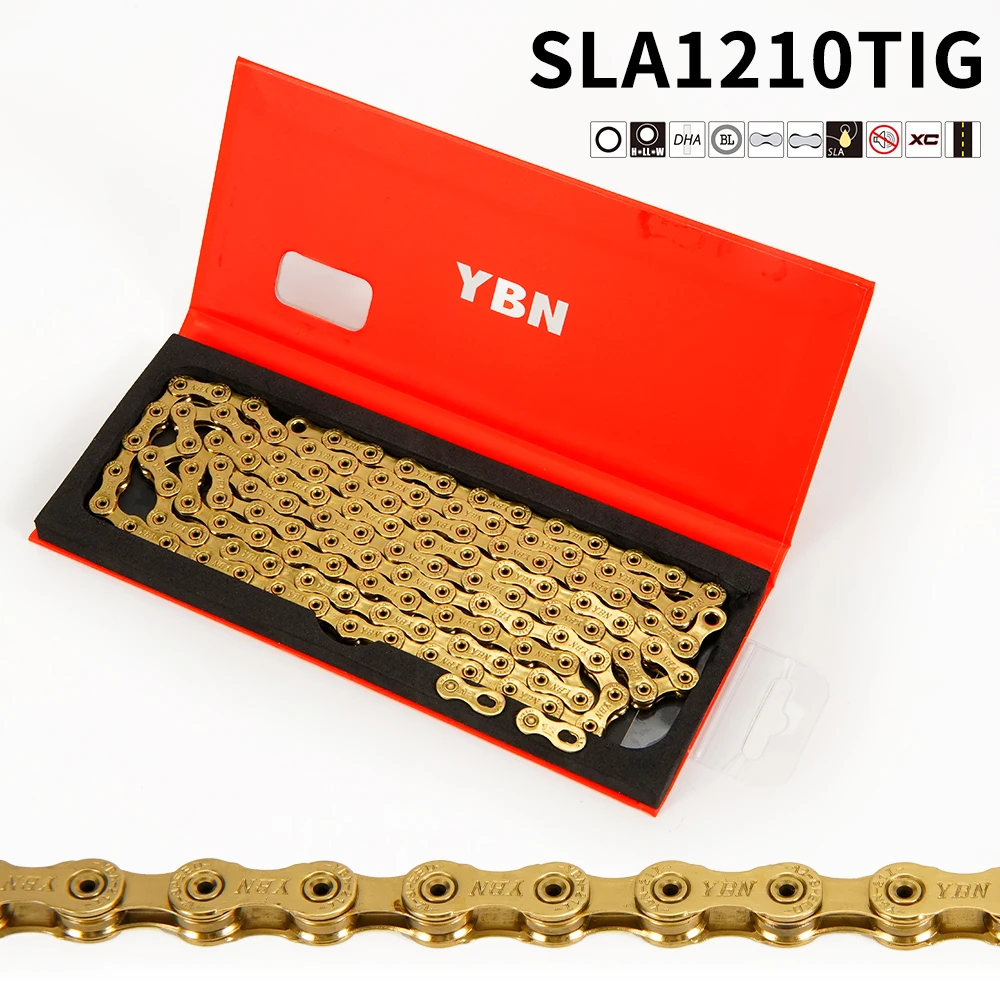 YBN 12speed SLA1210  bicycle chain for road mountain biking, compatible with SRAM SHIMANO Campagnolo 12speed transmission system