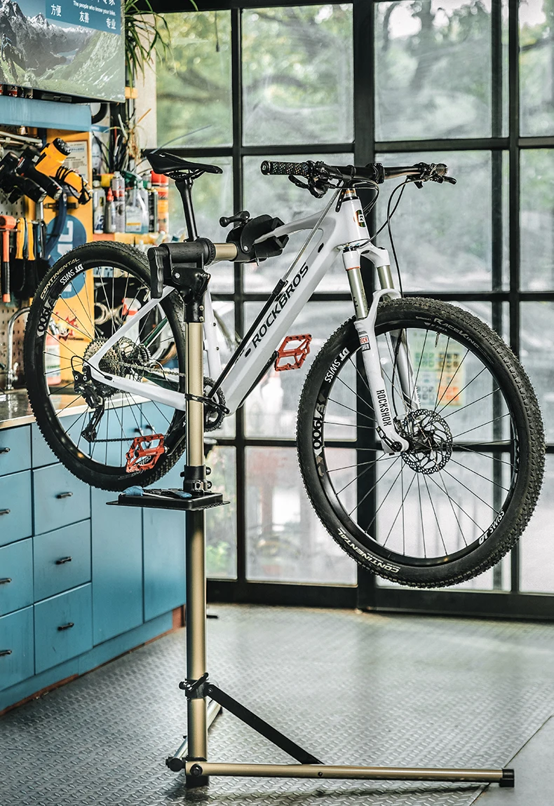 ROCKBROS Bicycle Repair Stand Aluminum Alloy Bike Work Stand Bike Rack Holder MTB Road Bicycle Maintenance Repair Tools Rack