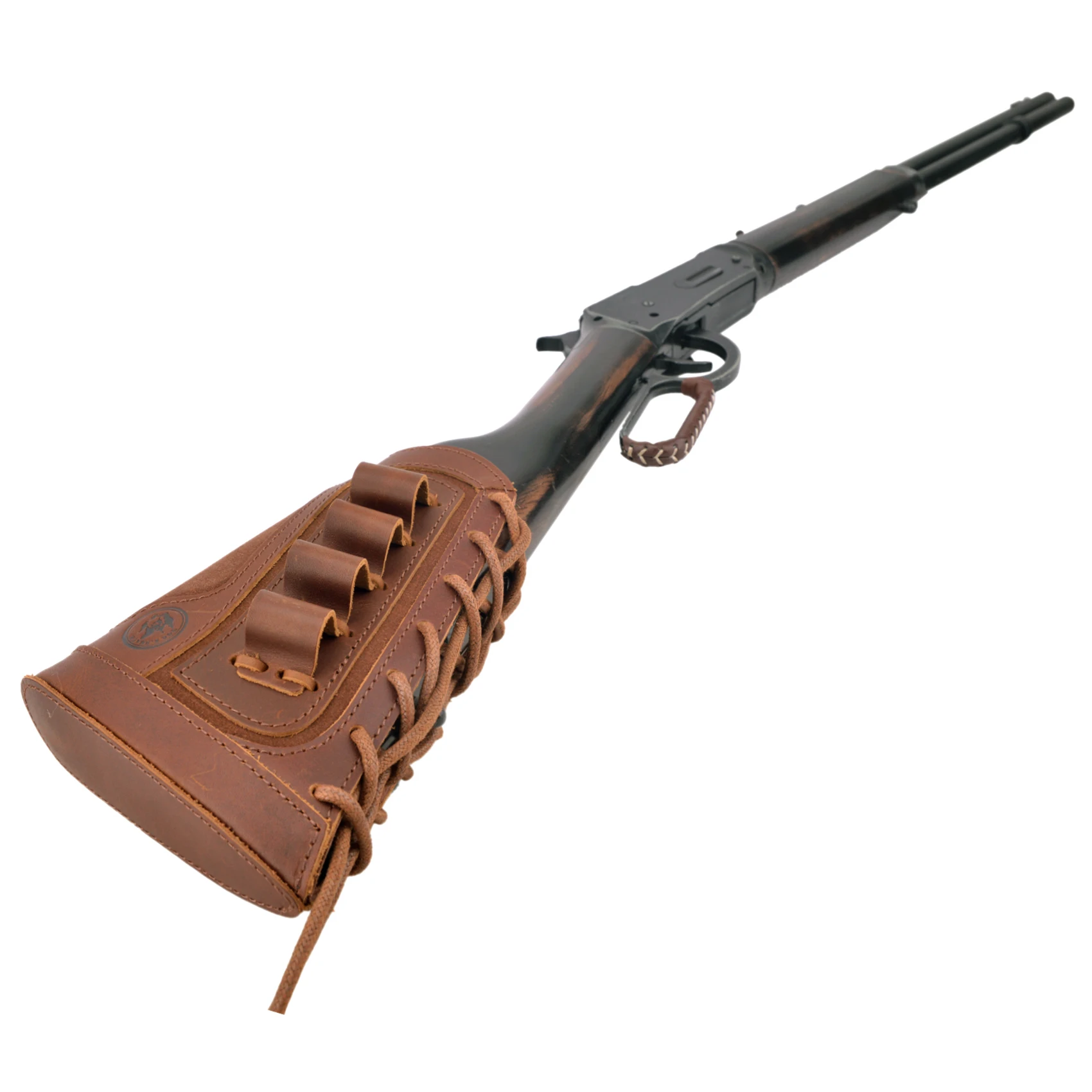 12Gauge leather Shotgun Buttstock Recoil Cheek Rest Pad For Lefty Hunter Or Righty Hunter