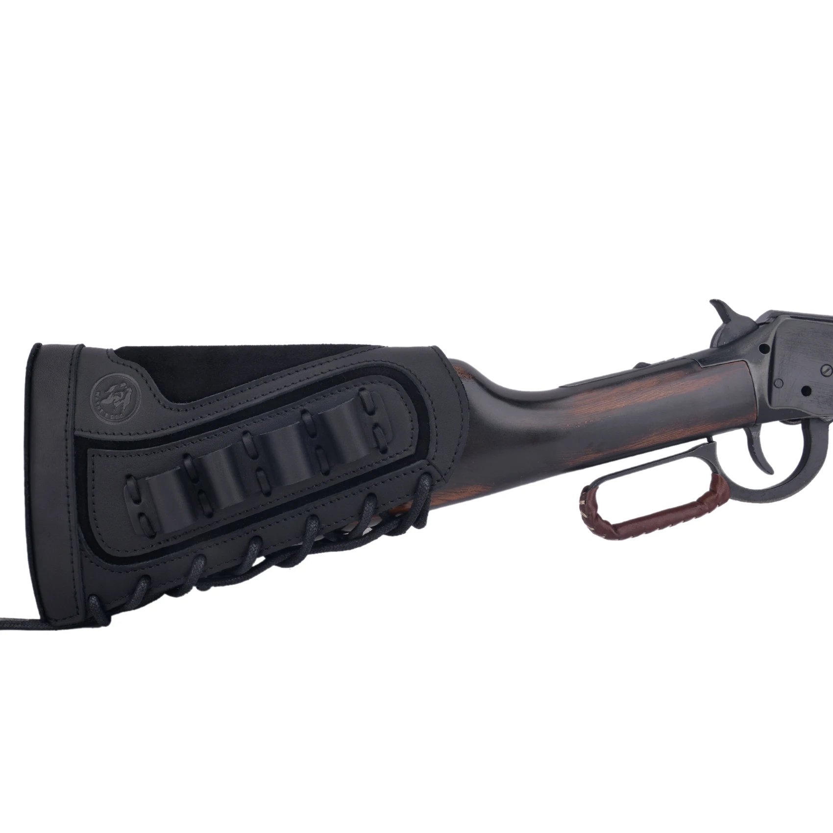 12Gauge leather Shotgun Buttstock Recoil Cheek Rest Pad For Lefty Hunter Or Righty Hunter
