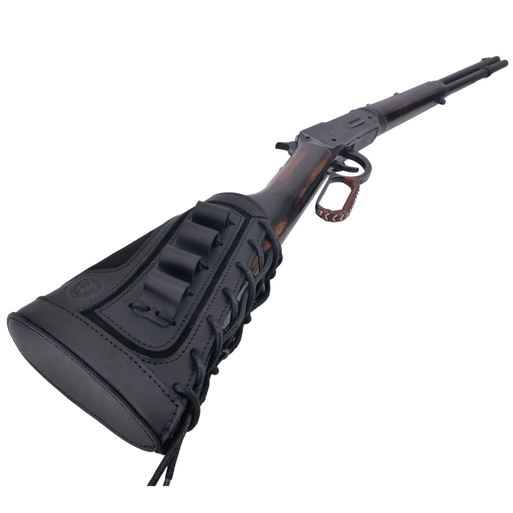 12Gauge leather Shotgun Buttstock Recoil Cheek Rest Pad For Lefty Hunter Or Righty Hunter