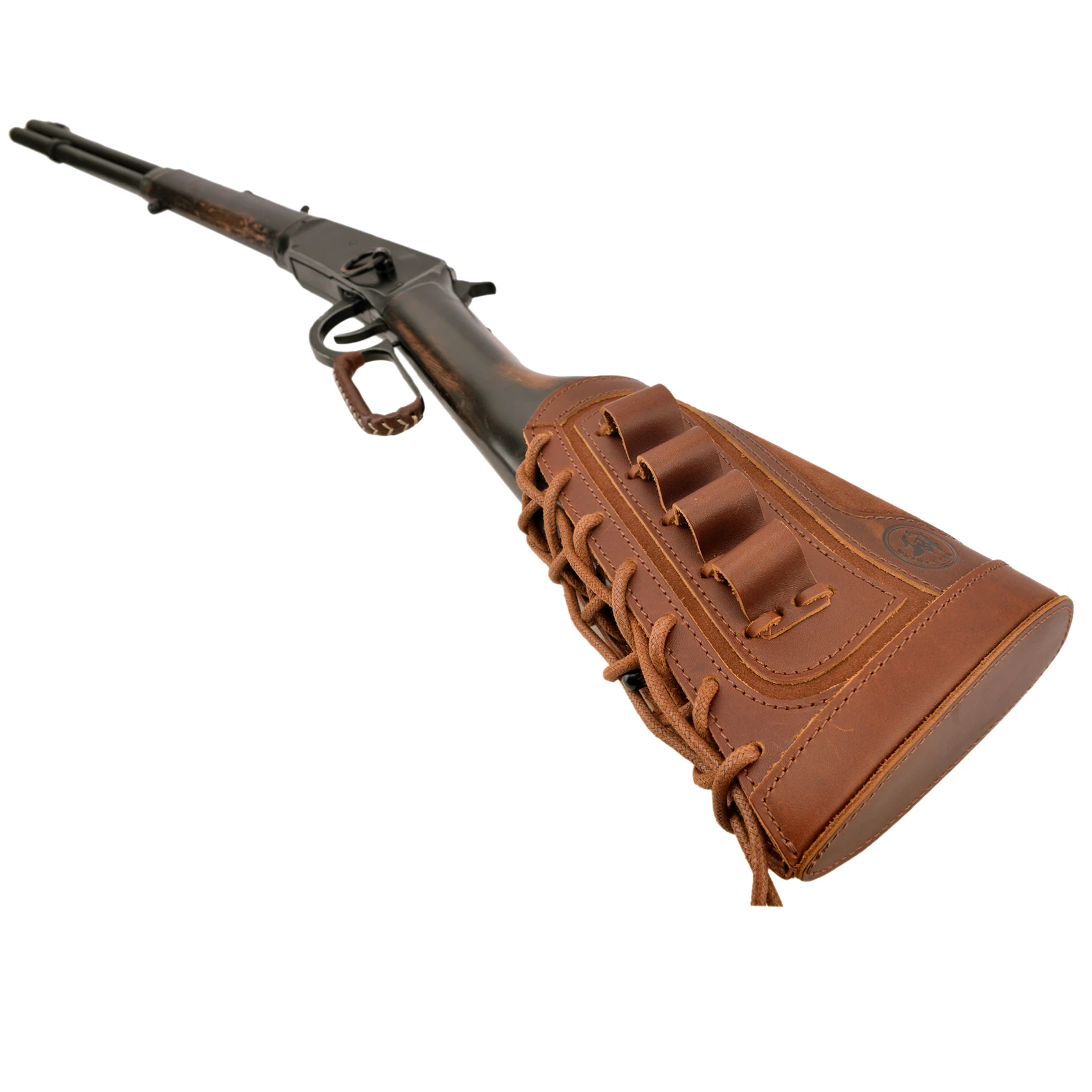 12Gauge leather Shotgun Buttstock Recoil Cheek Rest Pad For Lefty Hunter Or Righty Hunter