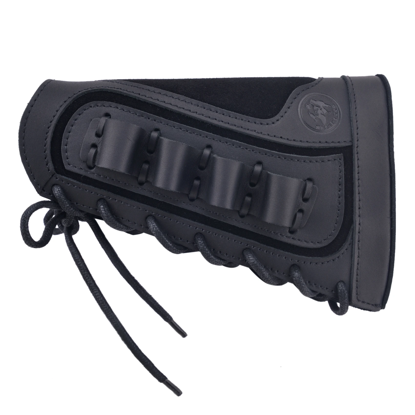 12Gauge leather Shotgun Buttstock Recoil Cheek Rest Pad For Lefty Hunter Or Righty Hunter