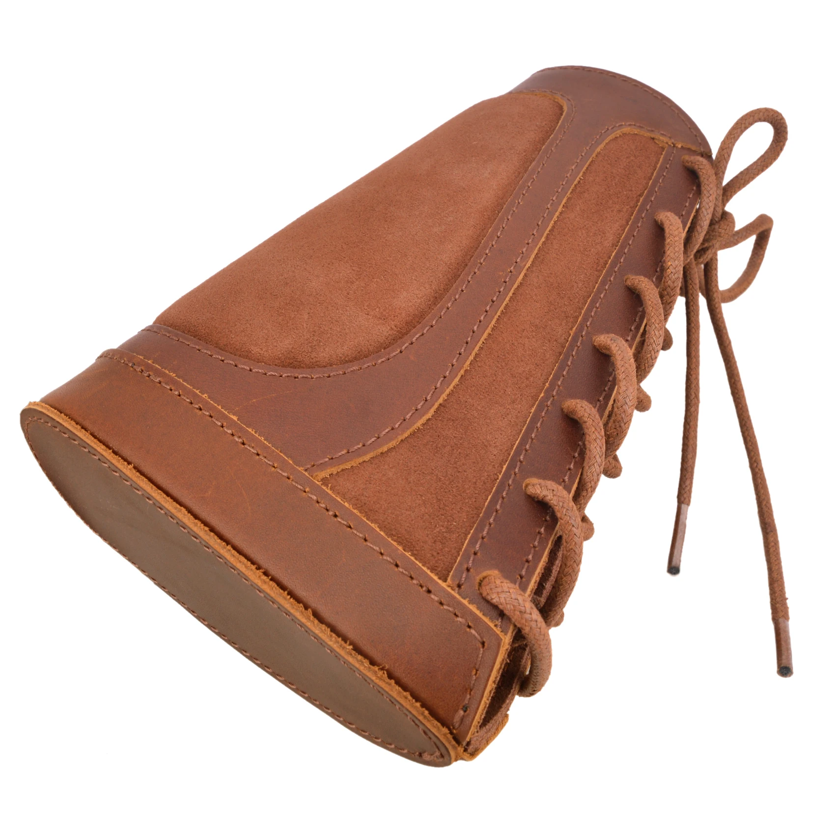 12Gauge leather Shotgun Buttstock Recoil Cheek Rest Pad For Lefty Hunter Or Righty Hunter