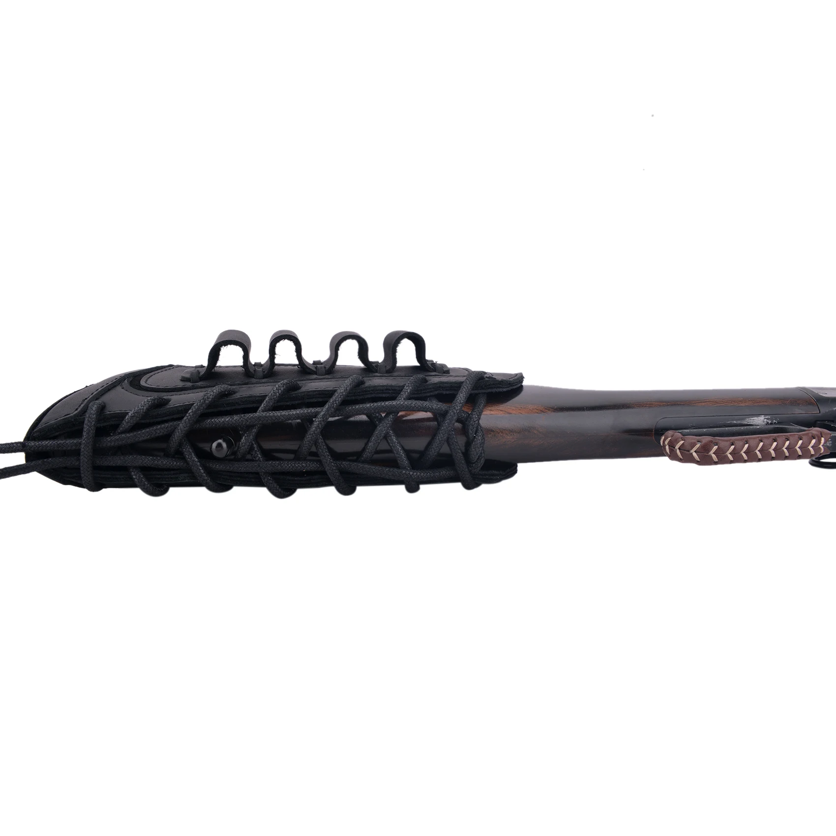 12Gauge leather Shotgun Buttstock Recoil Cheek Rest Pad For Lefty Hunter Or Righty Hunter