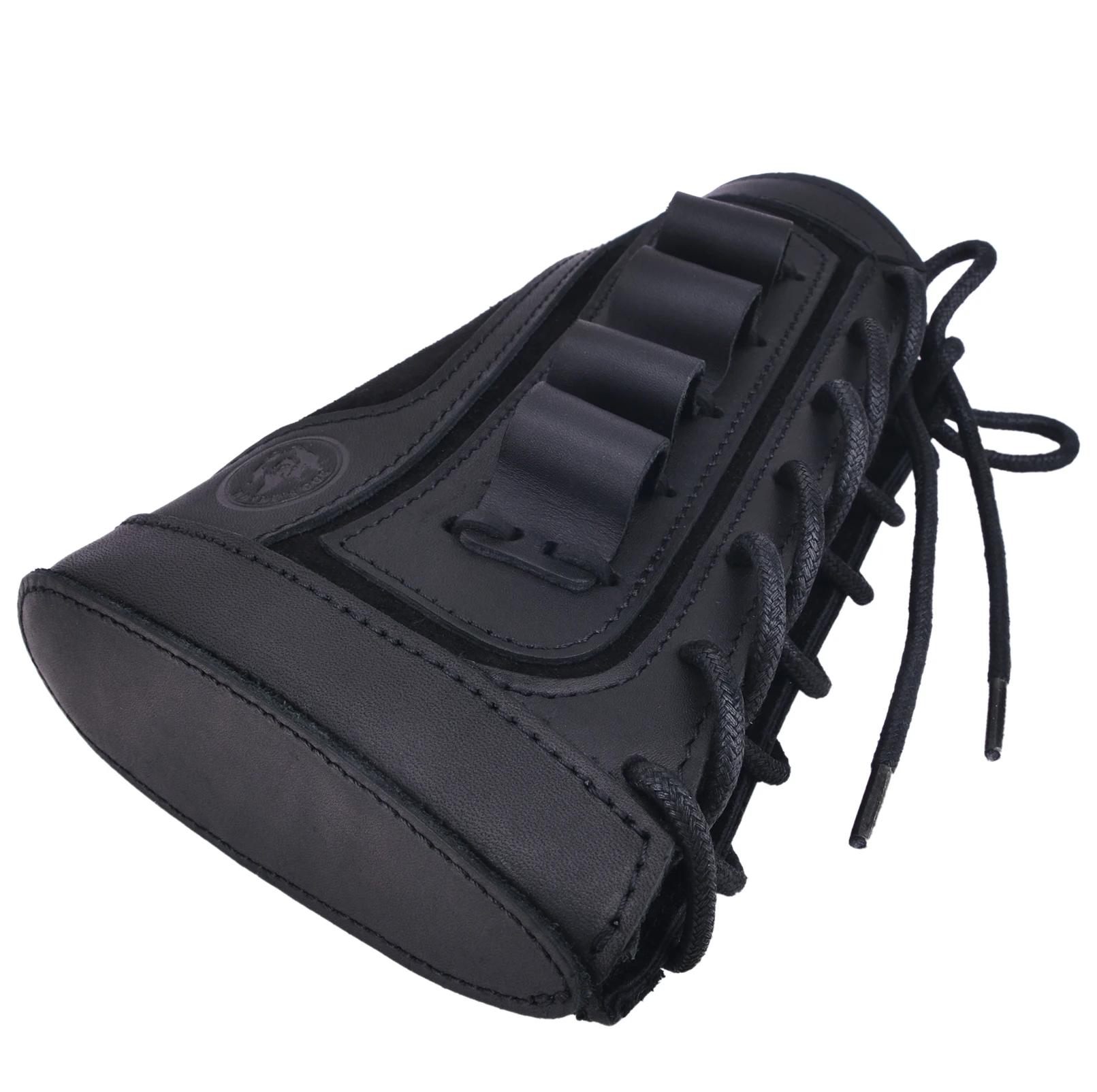 12Gauge leather Shotgun Buttstock Recoil Cheek Rest Pad For Lefty Hunter Or Righty Hunter