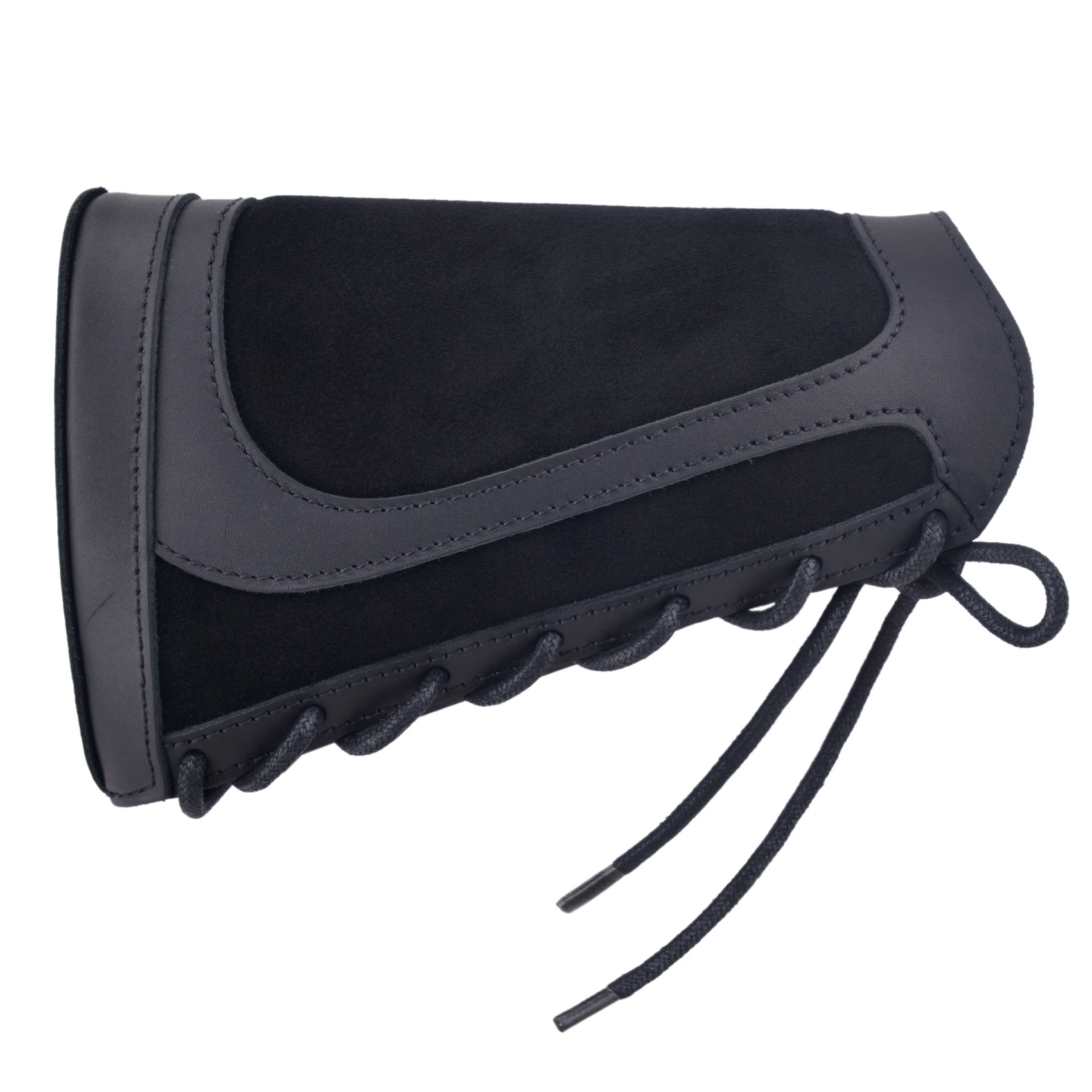 12Gauge leather Shotgun Buttstock Recoil Cheek Rest Pad For Lefty Hunter Or Righty Hunter