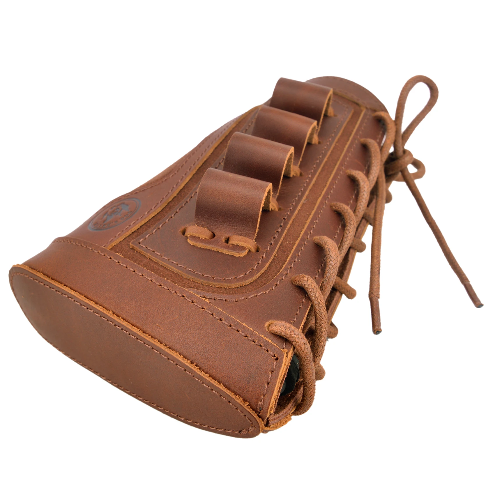 12Gauge leather Shotgun Buttstock Recoil Cheek Rest Pad For Lefty Hunter Or Righty Hunter