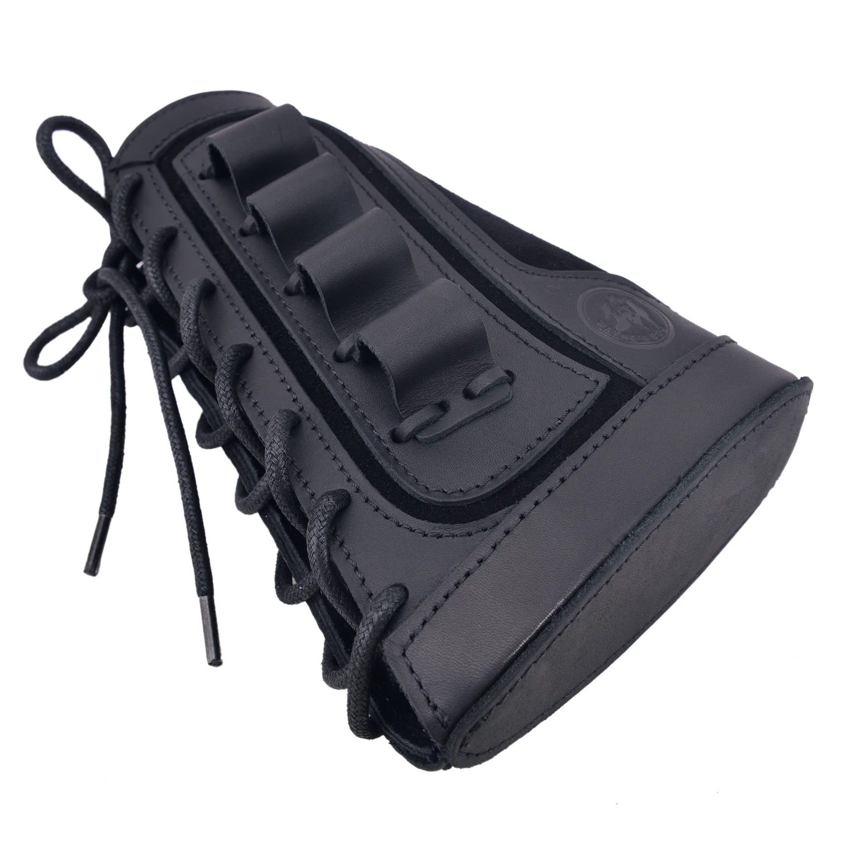12Gauge leather Shotgun Buttstock Recoil Cheek Rest Pad For Lefty Hunter Or Righty Hunter