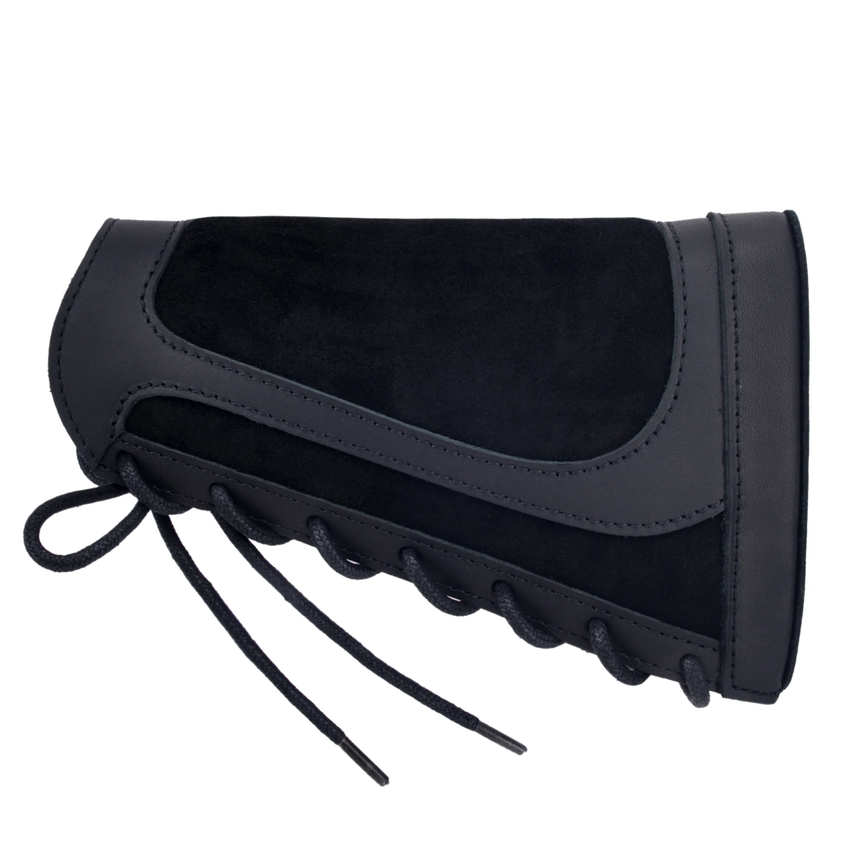 12Gauge leather Shotgun Buttstock Recoil Cheek Rest Pad For Lefty Hunter Or Righty Hunter