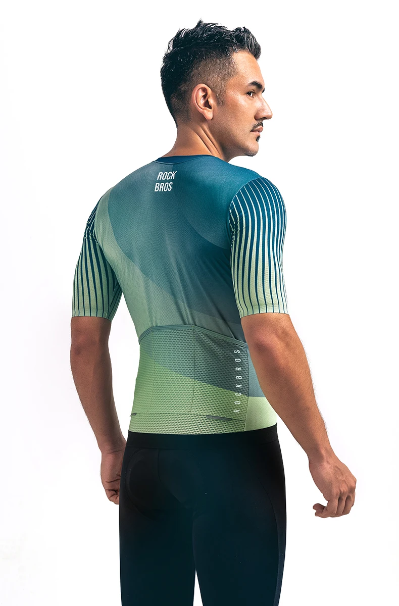 ROCKBROS Cycling Jersey Men MTB Road T-shirt Bicycle Sets Wear Summer Sweat-absorbing Clothes Quick Drying Sportswear Breathable