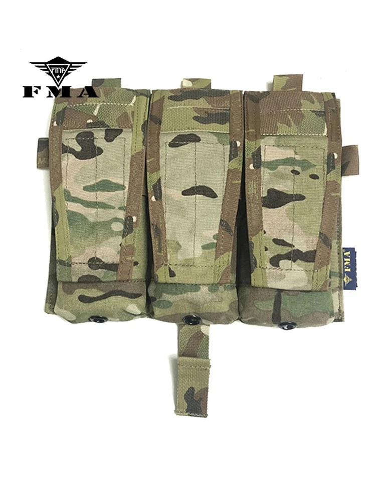 FMA M4 5.56 Triad Magazine Pouch MC Airsoft Tactical Mag Pouch for Tactical Vest AVS JPC Vest Molle Front Panel