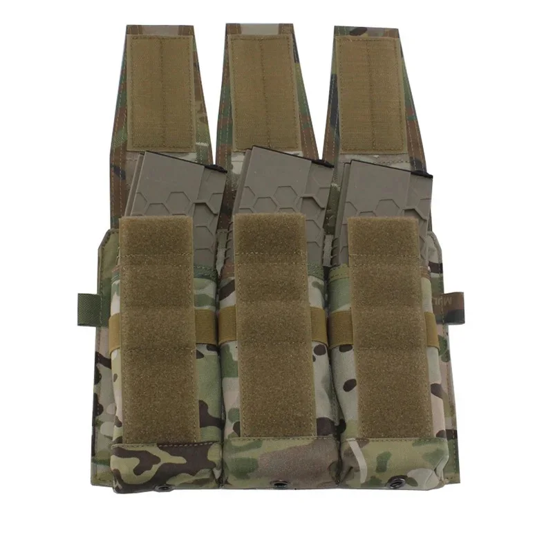 FMA M4 5.56 Triad Magazine Pouch MC Airsoft Tactical Mag Pouch for Tactical Vest AVS JPC Vest Molle Front Panel