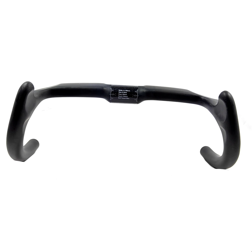 BIKEDOC HB23 New Track Bar Carbon Handlebar Drop Bar UD Gloss/Matte Finish 31.8MM*330/390MM Races Bars Bicycle Parts Ultra Light