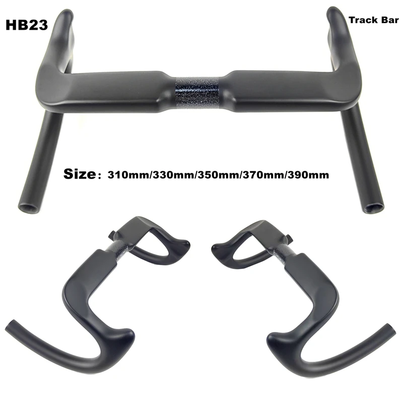 BIKEDOC HB23 New Track Bar Carbon Handlebar Drop Bar UD Gloss/Matte Finish 31.8MM*330/390MM Races Bars Bicycle Parts Ultra Light