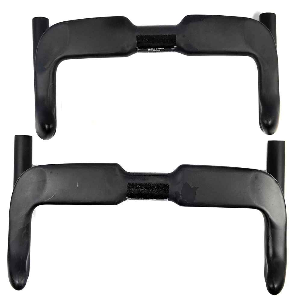 BIKEDOC HB23 New Track Bar Carbon Handlebar Drop Bar UD Gloss/Matte Finish 31.8MM*330/390MM Races Bars Bicycle Parts Ultra Light