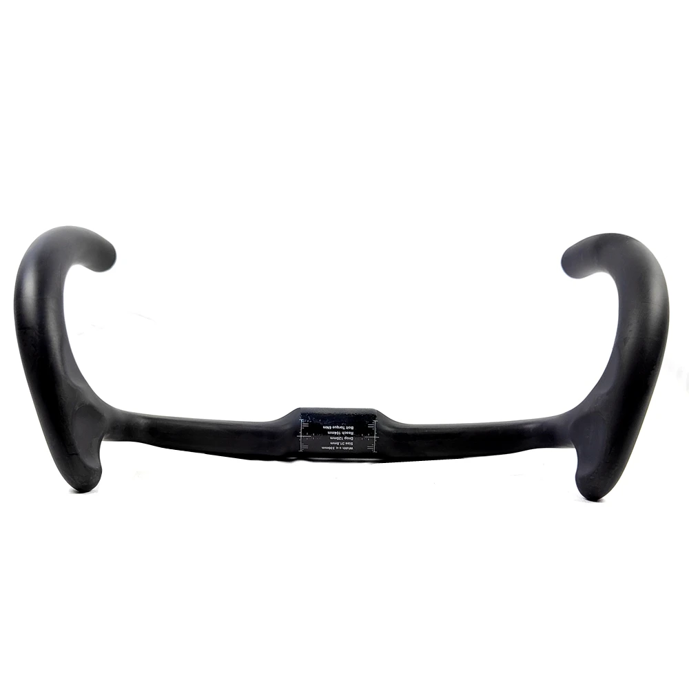 BIKEDOC HB23 New Track Bar Carbon Handlebar Drop Bar UD Gloss/Matte Finish 31.8MM*330/390MM Races Bars Bicycle Parts Ultra Light