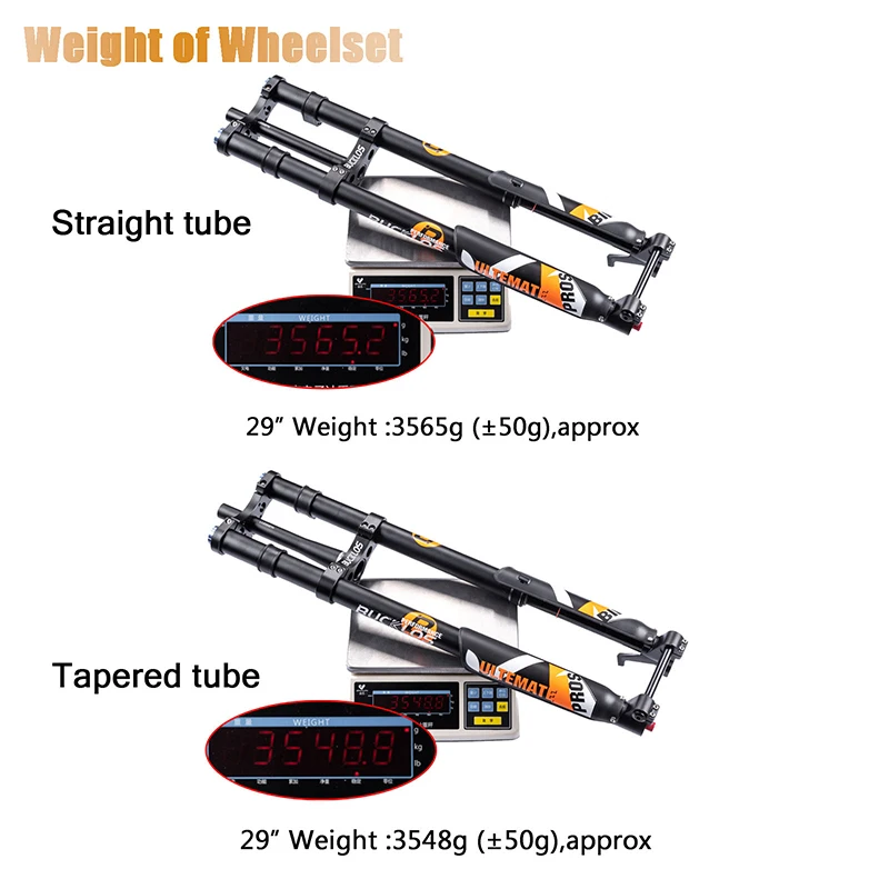 BUCKLOS 27.5/29 Inch Bike Boost Fork 15*110mm Travel 180mm MTB Air Fork Dual Crown Downhill Bike Suspension Fork Bicycle Parts