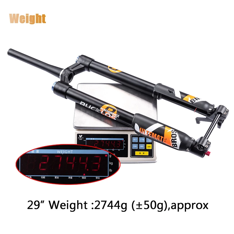 BUCKLOS 27.5/29 Inch Bike Boost Fork 15*110mm Travel 180mm MTB Air Fork Dual Crown Downhill Bike Suspension Fork Bicycle Parts