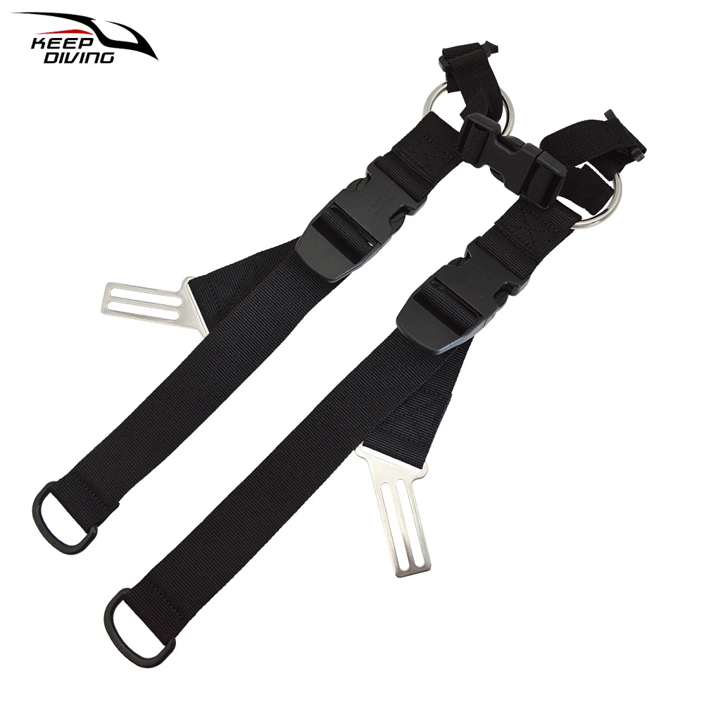 Scuba Diving Adjustable Backplate Harness Set BCD Ultralight Backplane Accessories Crotch Strap Weight Belt Dive Accessories