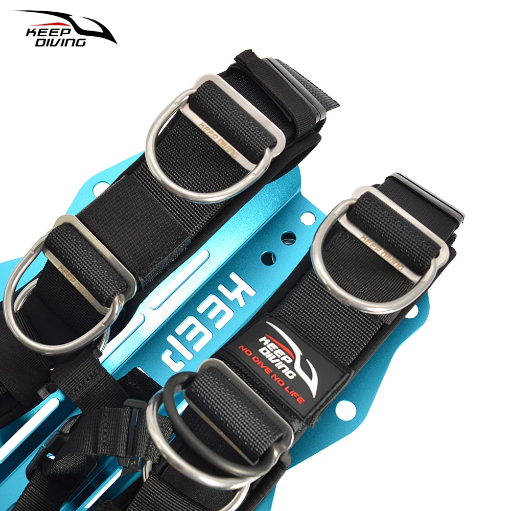 Scuba Diving Adjustable Backplate Harness Set BCD Ultralight Backplane Accessories Crotch Strap Weight Belt Dive Accessories