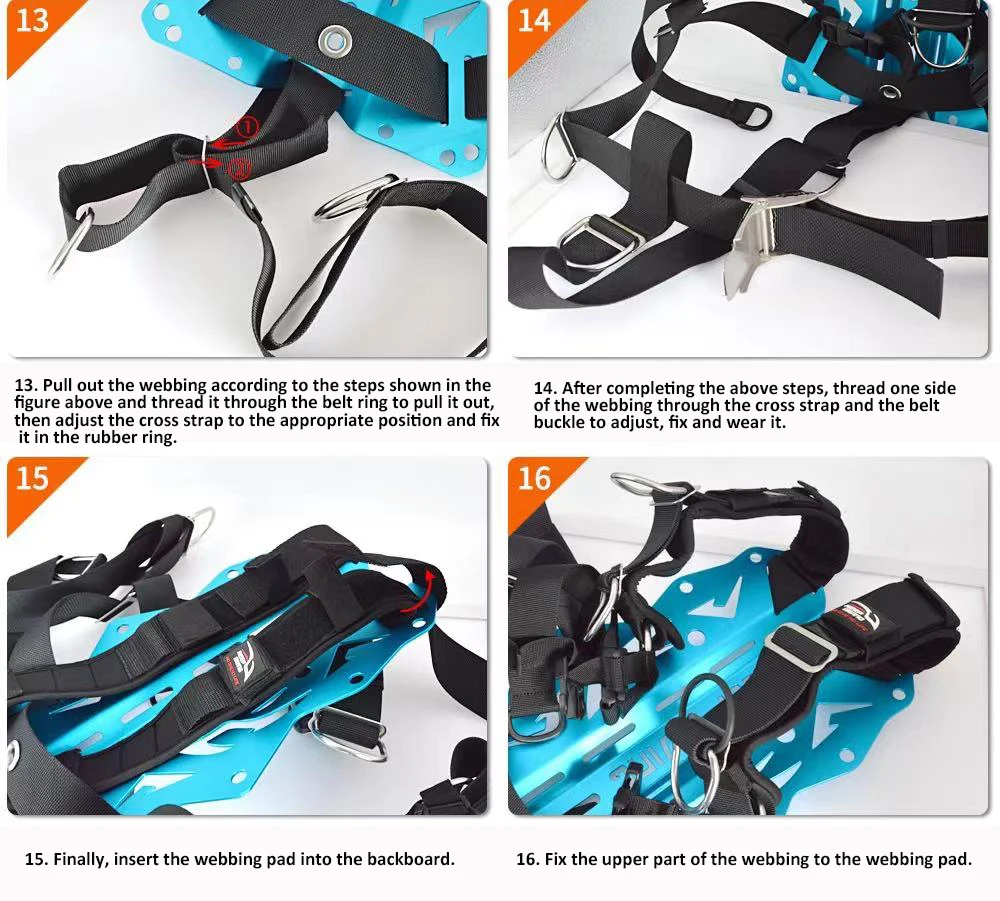 Scuba Diving Adjustable Backplate Harness Set BCD Ultralight Backplane Accessories Crotch Strap Weight Belt Dive Accessories