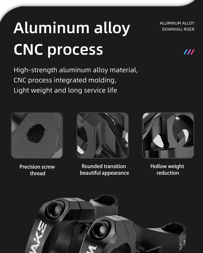 Wake DH/AM/FR MTB Bike Stem CNC Aluminum Alloy Downhill Bicycle DIRECT MOUNT STEM Handlebar 31.8mm for BMX Cycling Ultralight