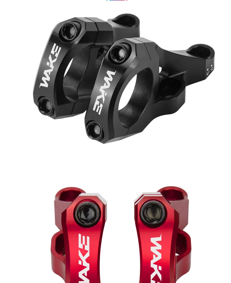 Wake DH/AM/FR MTB Bike Stem CNC Aluminum Alloy Downhill Bicycle DIRECT MOUNT STEM Handlebar 31.8mm for BMX Cycling Ultralight