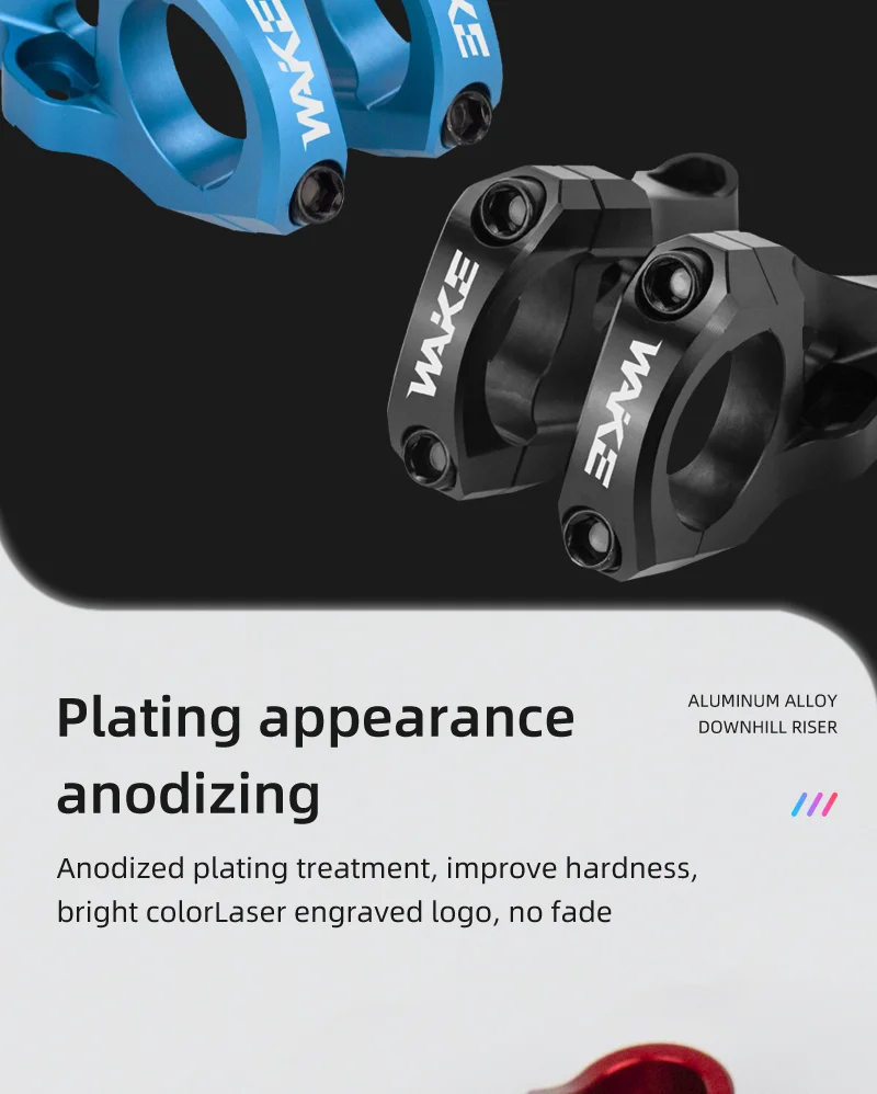 Wake DH/AM/FR MTB Bike Stem CNC Aluminum Alloy Downhill Bicycle DIRECT MOUNT STEM Handlebar 31.8mm for BMX Cycling Ultralight