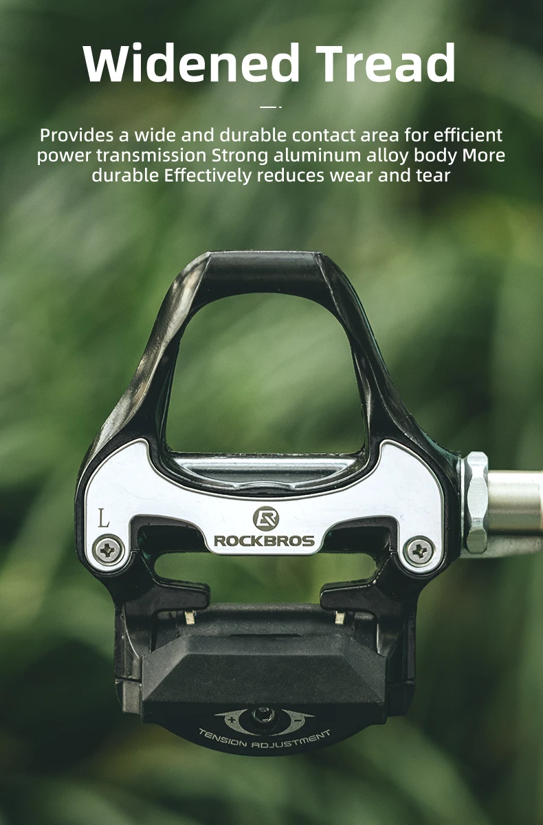 ROCKBROS Bike Pedal SPD-SL Cycling Road Bike Bicycle Self-locking Pedals Ultralight Aluminum Alloy 2 Sealed Bearing Bike Parts