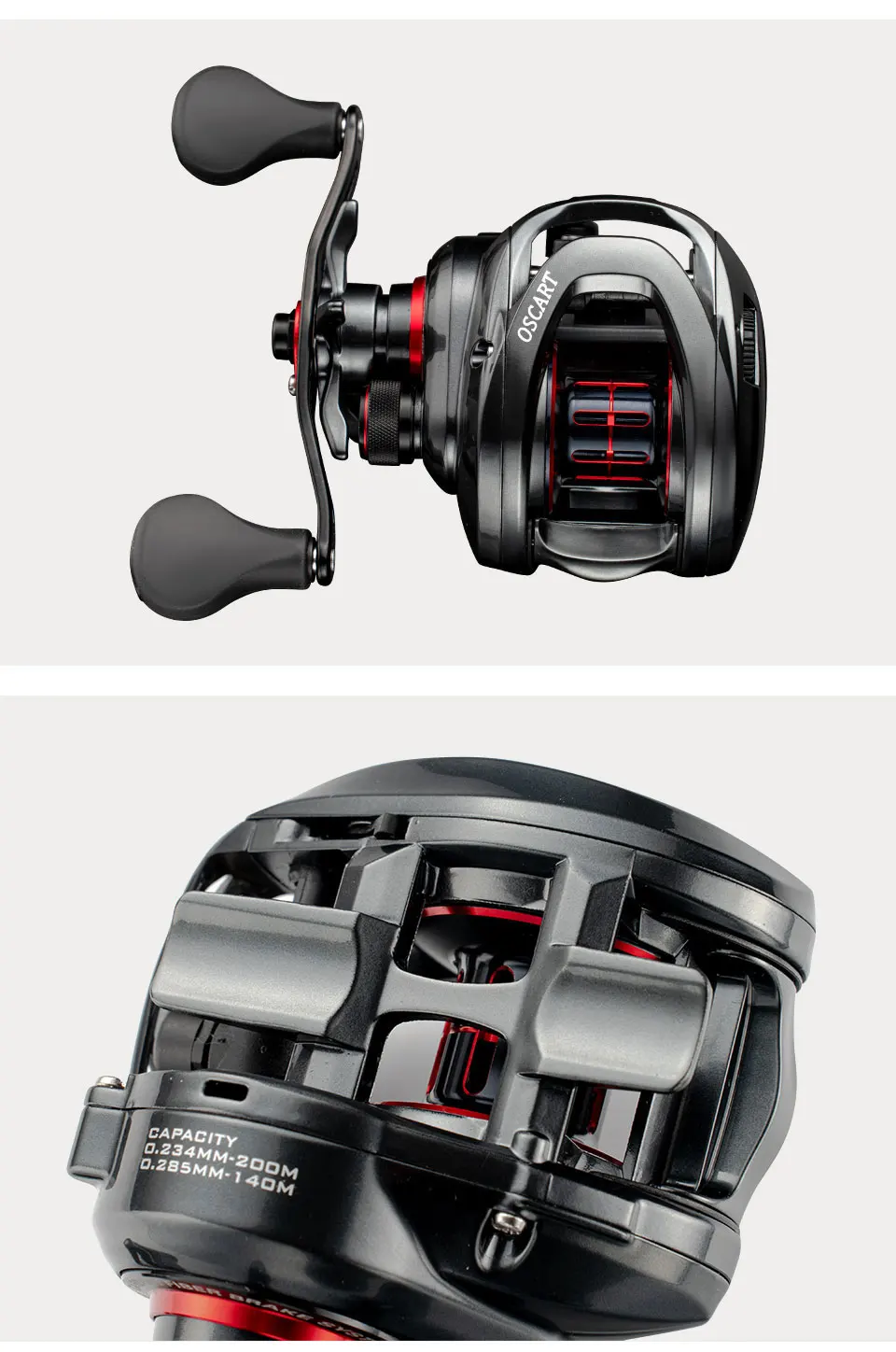 Bait Casting Fishing Reel 7.1:1 5.4:1 Saltwater Baitcasting reel and Baitcaster 9BB Casting Reel Multiplier Coil Fishing Gear