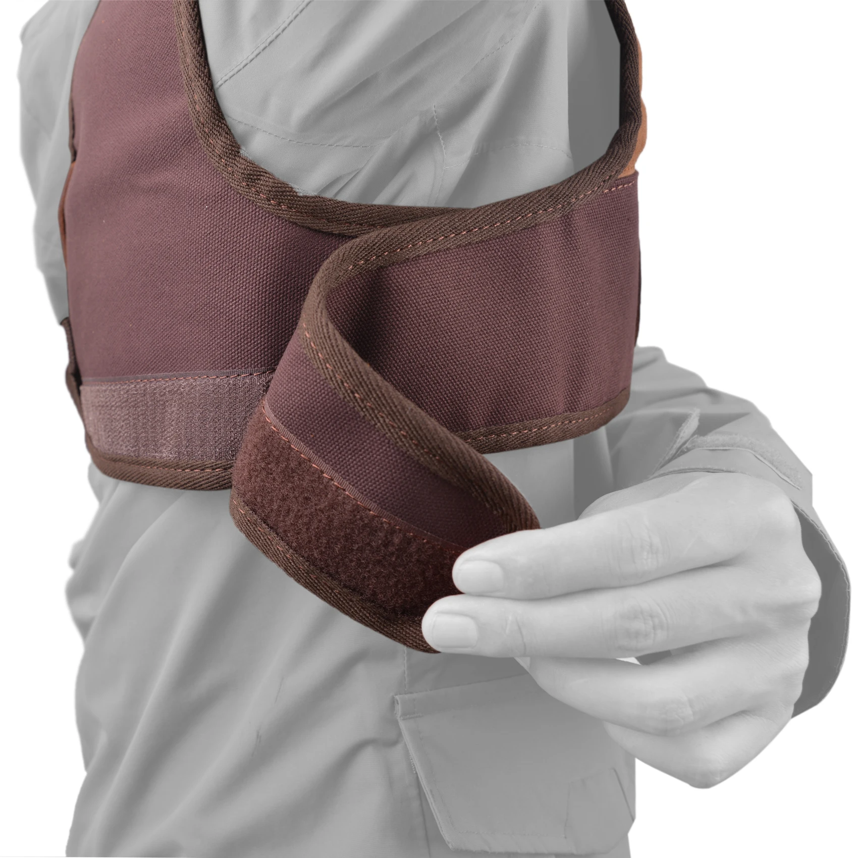 Righty Hunter Leather Protective Shirt Vest for Shotgun Rifle, Recoil Reducer Padding Vest Field Shield with Adjustable Straps