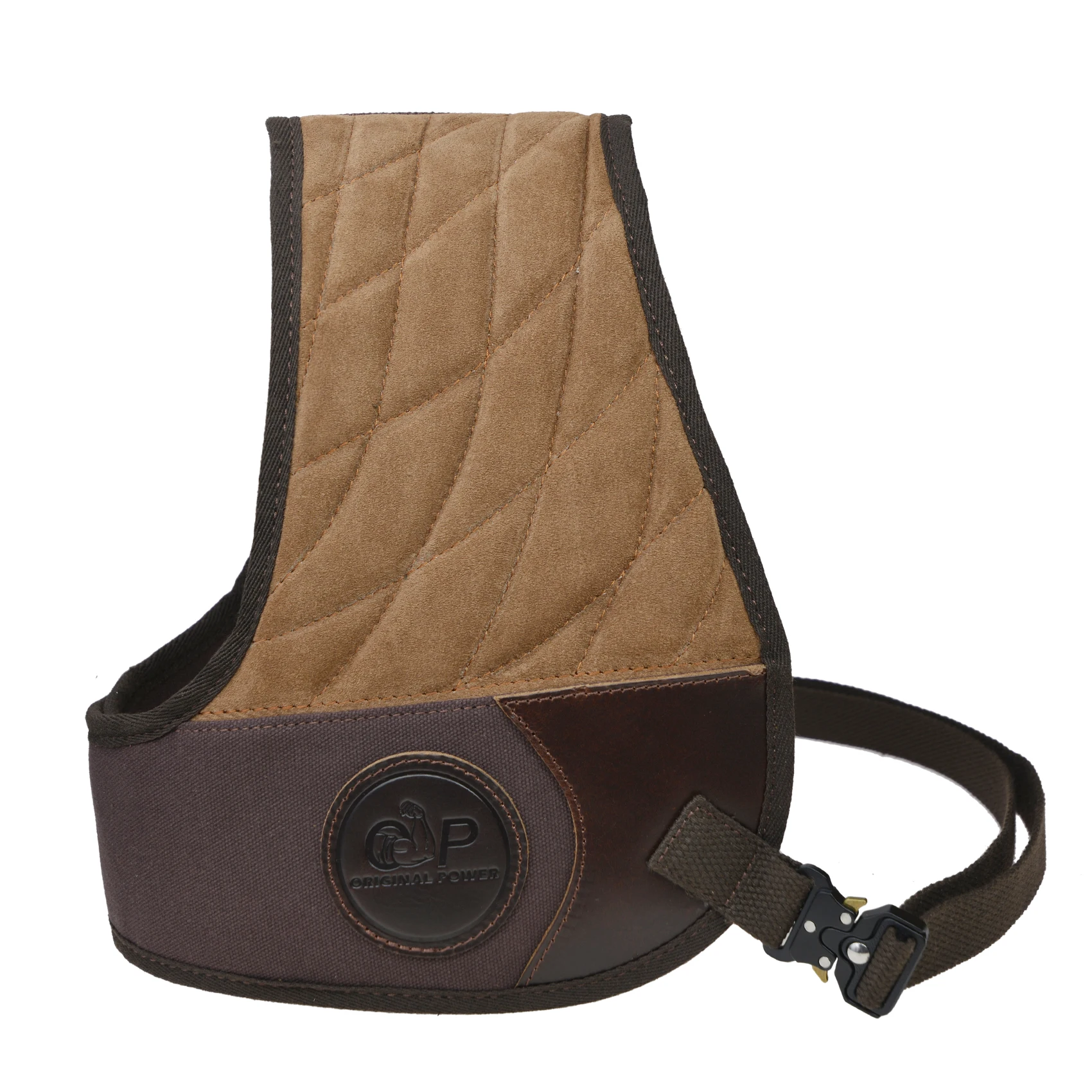 Righty Hunter Leather Protective Shirt Vest for Shotgun Rifle, Recoil Reducer Padding Vest Field Shield with Adjustable Straps