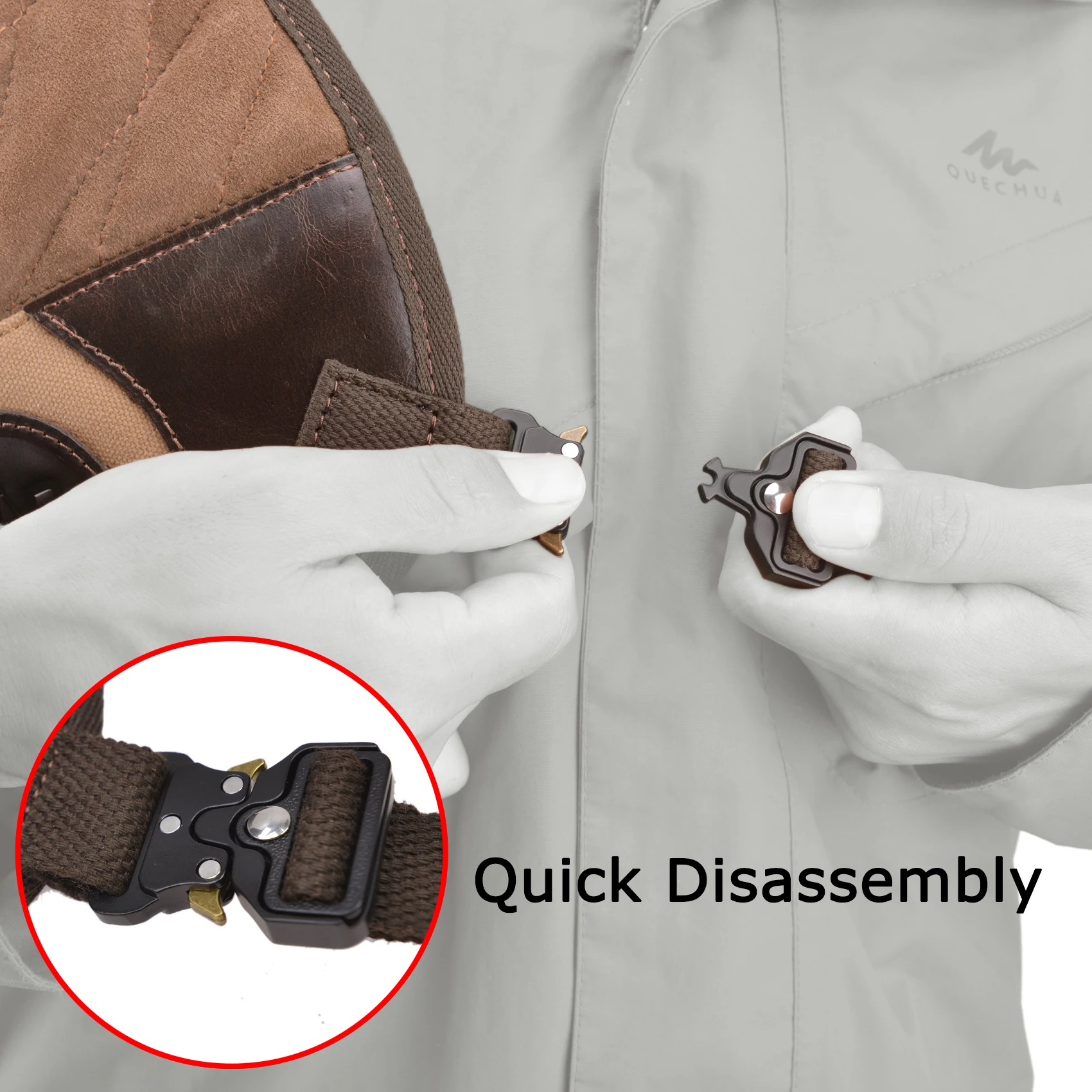 Righty Hunter Leather Protective Shirt Vest for Shotgun Rifle, Recoil Reducer Padding Vest Field Shield with Adjustable Straps