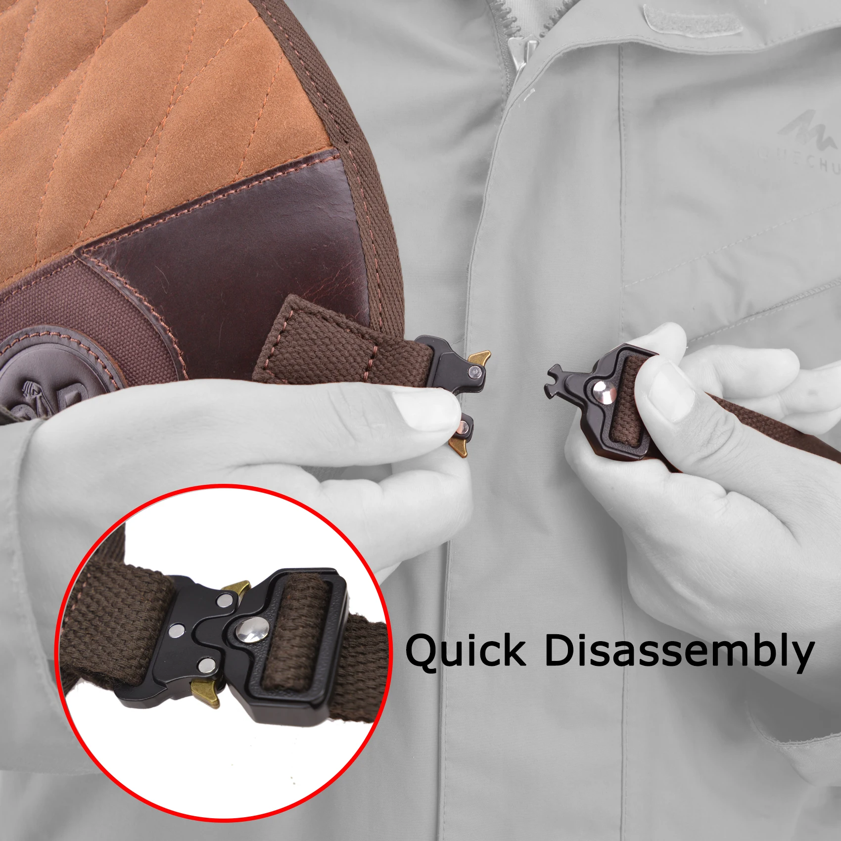 Righty Hunter Leather Protective Shirt Vest for Shotgun Rifle, Recoil Reducer Padding Vest Field Shield with Adjustable Straps