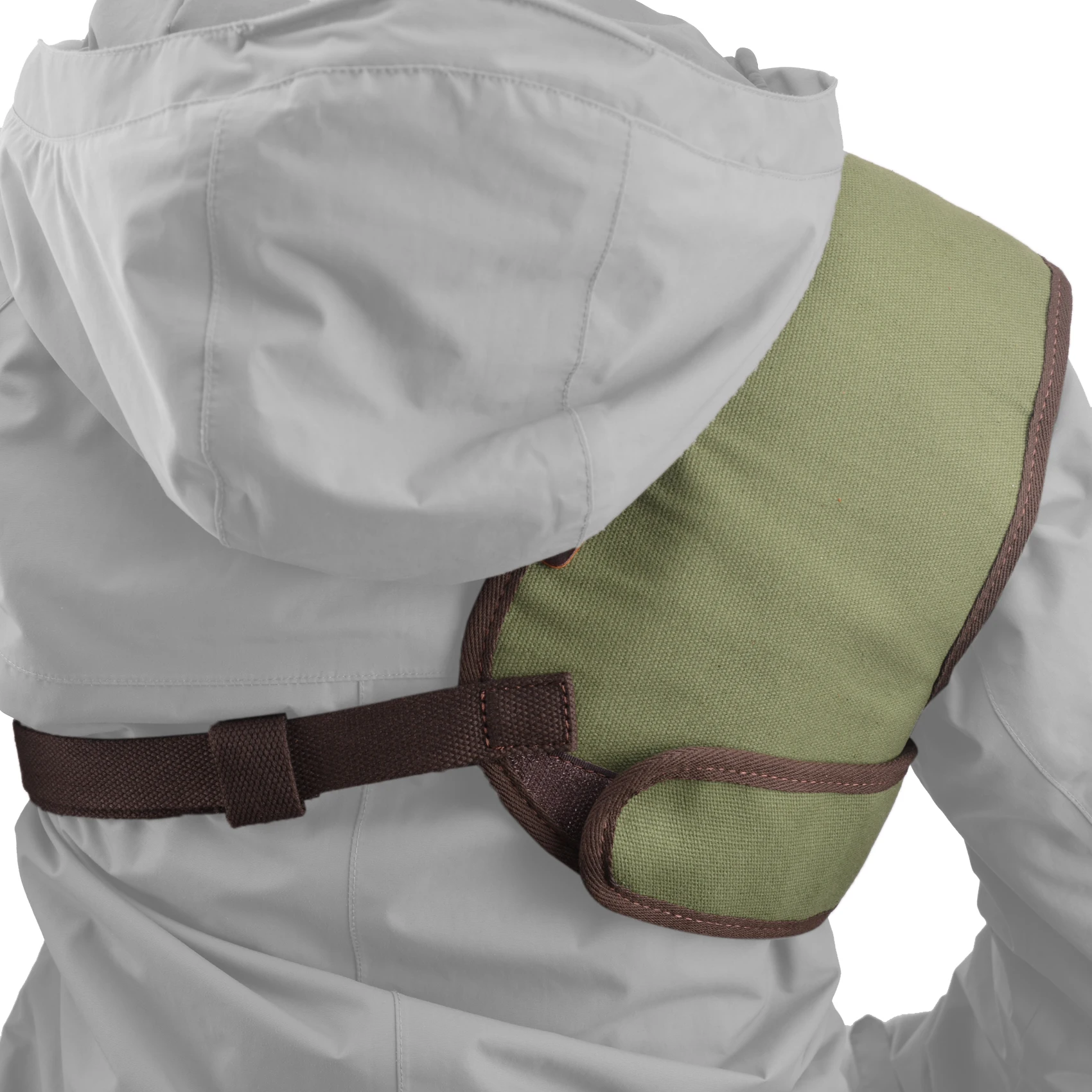 Righty Hunter Leather Protective Shirt Vest for Shotgun Rifle, Recoil Reducer Padding Vest Field Shield with Adjustable Straps