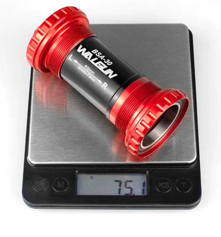 Walgun Bicycle Bottom Bracket BSA Thread Kit Road MTB Bike Frame 68/73 for Axis 24/22 and 29/30mm for Shiman SRM GXP Crankset
