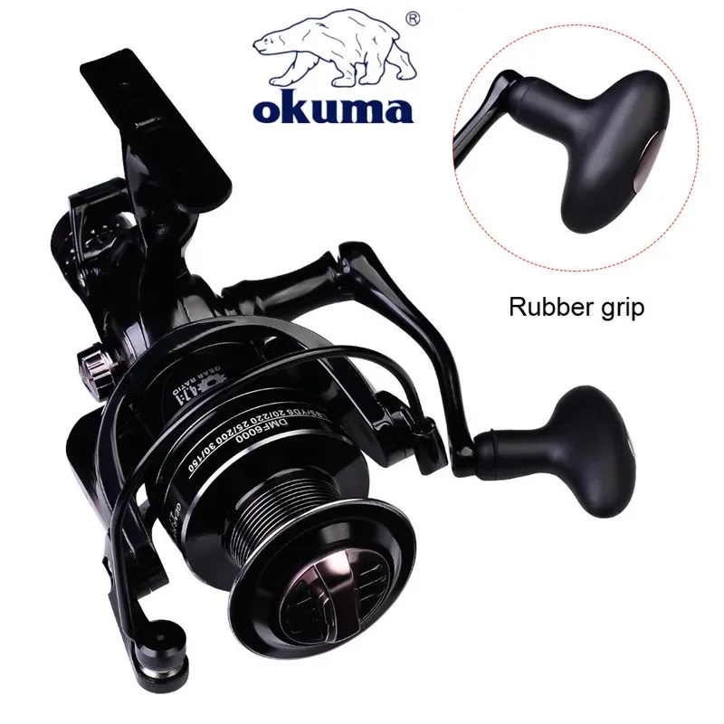 Okuma All Metal Wire Cup Spinning Fishing Boat 5.2:1 4.7:1 Rotating Drum 19KG ResistanceRotating Drum Fishing Drum 3000-6000