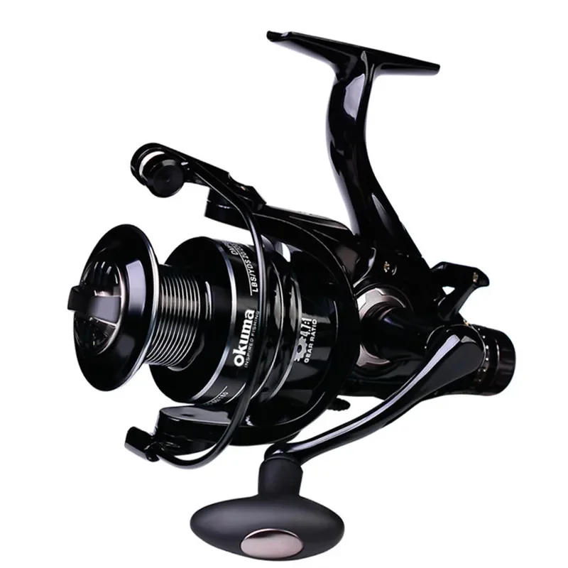 Okuma All Metal Wire Cup Spinning Fishing Boat 5.2:1 4.7:1 Rotating Drum 19KG ResistanceRotating Drum Fishing Drum 3000-6000