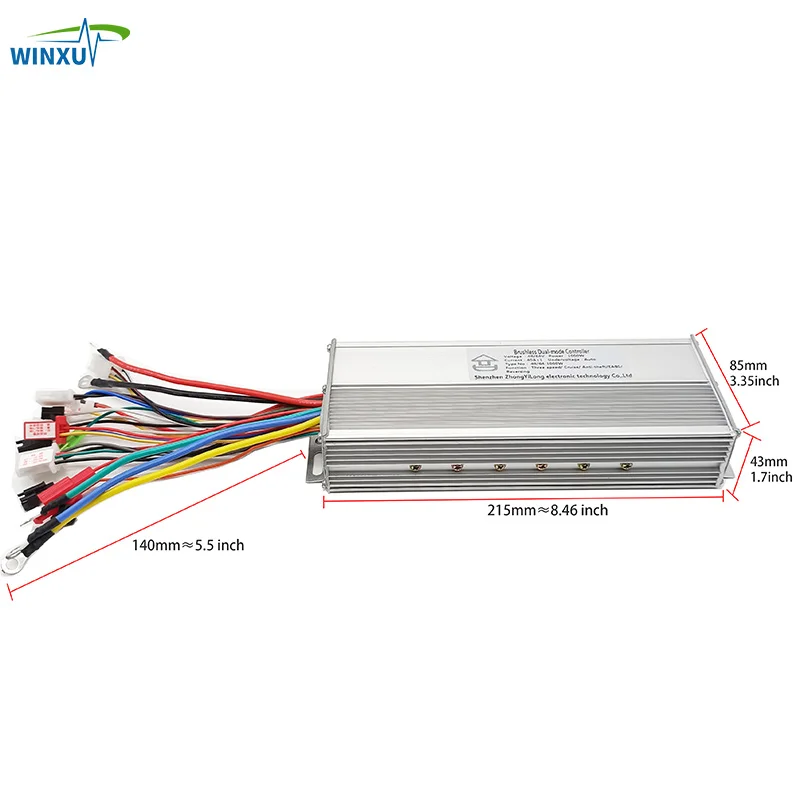 36V 48V 60V 1500W 45A Brushless Motor Universal Dual Mode Controller LCD Speed Display Throttle Set for Electric Scooter Bicycle
