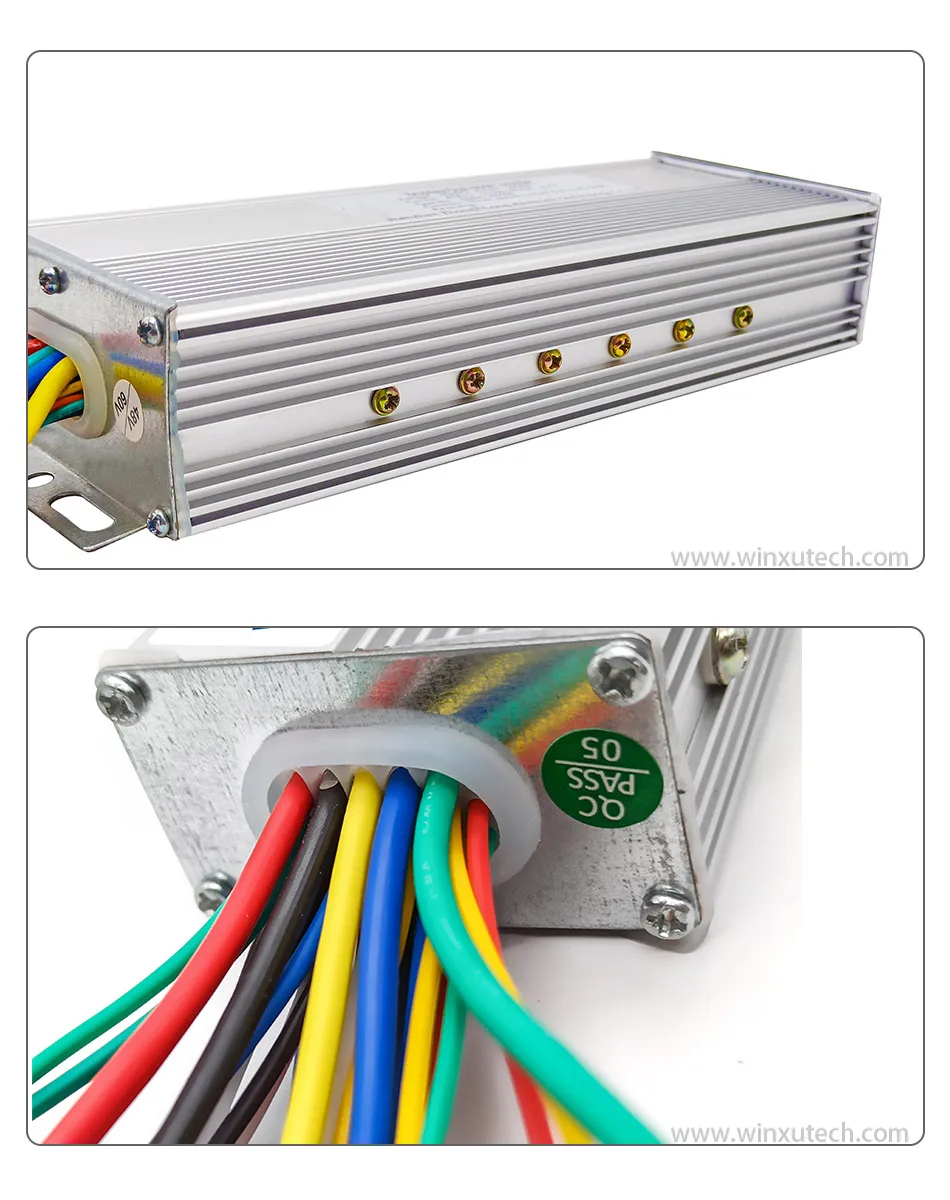 36V 48V 60V 1500W 45A Brushless Motor Universal Dual Mode Controller LCD Speed Display Throttle Set for Electric Scooter Bicycle